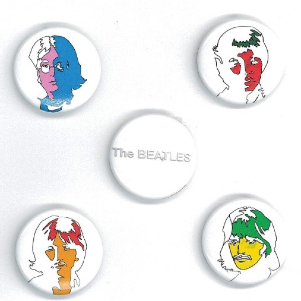 THE BEATLES ビートルズ (結成 65周年 ) - Ob - La - Di / 5個セット / バッジ - PGS